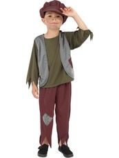 Chlapčenský kostým Viktoriánsky chlapec (s hnedou čiapkou)