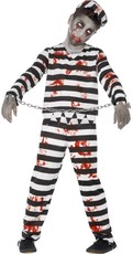 Detský halloweensky kostým zombie väzeň