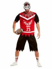 Zombie Pánsky kostým Rugby hráč