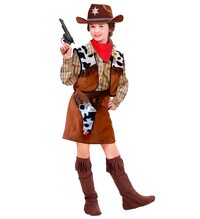 Dievčenský kostým kovbojky s puzdrom na zbraň