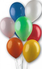 Nafukovacie balóny, rôznofarebné