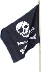 Pirátska zástava 45x30 cm