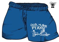 Trenírky Chcípol mi vták, čierne