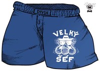 Trenírky Veľký šéf, modré