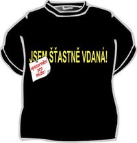 Tričko Som šťastne vydatá