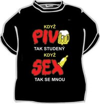 Tričko Keď pivo tak studené ...