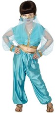 Dievčenský kostým Arabská princezná (modrý)