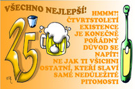 Preukaz 25 Všetko najlepšie