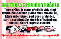 Preukaz Kontrola spodnej bielizne