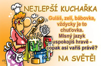 Preukaz Najlepšia kuchárka