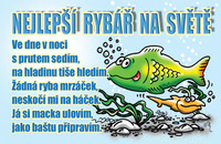 Preukaz Najlepší rybár na svete