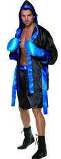 Pánsky kostým boxer (modro-čierny)