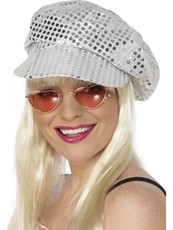 Čiapka Disco strieborná