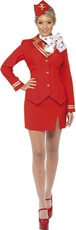 Dámsky kostým letuška (červený)