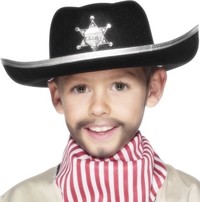 Detský plstený šerifský klobúk