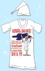 Nočná košeľa s čiapočkou Dobre drahá.