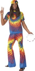 Pánsky kostým hippiesák (farebný)
