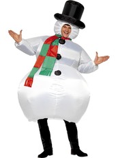 Pánsky kostým snehuliak (okrúhly s dlhým rukávom)