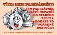 Preukaz vitajte medzi päťdesiatnikmi