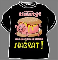 Tričko Nie som tučný len nie som lenivý