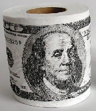 Toaletný papier Doláre