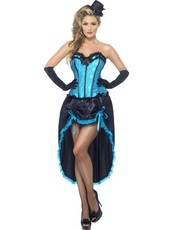 Dámsky kostým Burlesque Dancer modrá