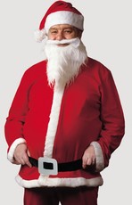 Pánska sada Santa Claus (kabát, nohavice, opasok, fúzy, čiapka)