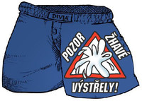 Trenírky Pozor horúce výstrely