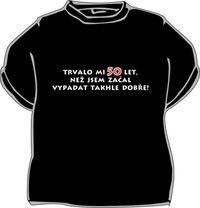 Pánske čierne tričko Trvalo mi 50 rokov...