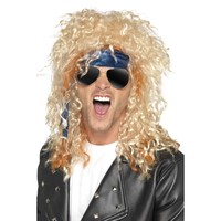 Sada heavy metal rocker (parochňa s čelenkou, okuliare)