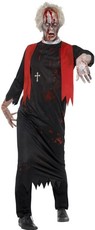 Pánsky halloweensky kostým zombie kňaz