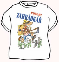 Tričko Pozor! Záhradkár