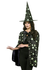Dámska čarodejnícka súprava (klobúk, plášť)