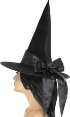 Dámsky čarodejnícky klobúk deluxe s čiernou mašľou