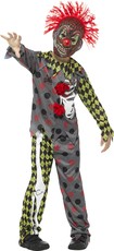 Detský kostým skrútený klaun deluxe