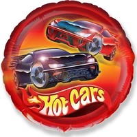 Fóliový balónik 1ks, rozmer 46cm, Hot Cars
