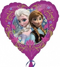 Fóliový balónik srdce 45cm, Ľadové Kráľovstvo Frozen