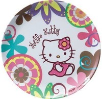 Plastový tanierik 1ks, rozmer 24cm, Hello Kitty