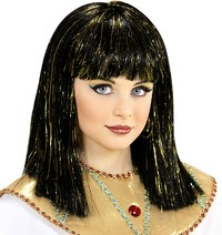 Dievčenská parochňa Kleopatra so zlatými prúžkami