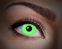 Certifikované mesačné farebné kontaktné šošovky nedioptrické UV Flash Green 84089041.M73