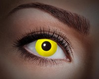 Certifikované mesačné farebné kontaktné šošovky nedioptrické UV Flash Yellow 84089041.M71