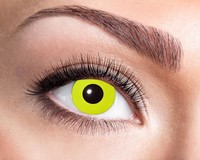 Certifikované trojmesačné farebné kontaktné šošovky nedioptrické Yellow Crow Eye 84092041.M05