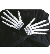 3D rukavice kostra svietiaca v tme