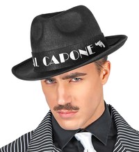 Čierny klobúk Al Capone