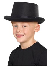 Detský klobúk, čierny