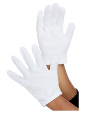 Detské rukavice, biele