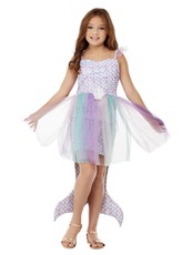 Dievčenský kostým morská panna, fialový