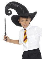 Kúzelnícka sada (čierny klobúk, kravata, palička)