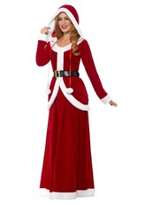 Dámsky kostým Miss Santa (červený)