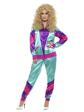 Dámsky kostým 80s, fialový